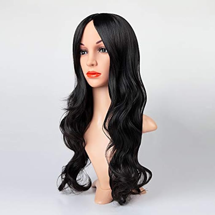 DILLARDS Lau-Daily Black Synthetic Wigs Wavy Long Wigs Black Curly Long Wigs For Women And Ladies - Image 2